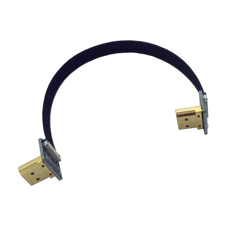 Kework 20cm FPV HDMI Slim Flat Cable, Downward Male to Downward Male 1080P HDMI Cord - Image 3